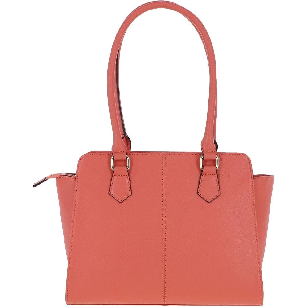 Saffiano Leather Tote Handbag Salmon: 62646 S - Image 3
