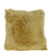SHEEPSKIN CUSHION Straw Yellow