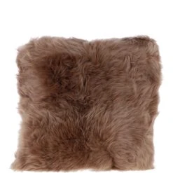 Sheepskin Cushion Toffee