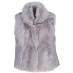 Sheepskin Oversized Gilet Lilac: Cc Gillet