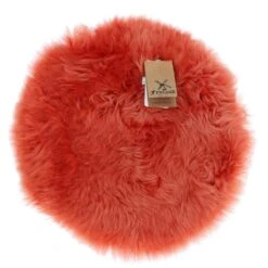Sheepskin Seat Pad Burnt Orange