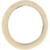 Sheepskin Steering Wheel Cover: Natural