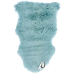 Single Australian Sheepskin Rug Duck Egg