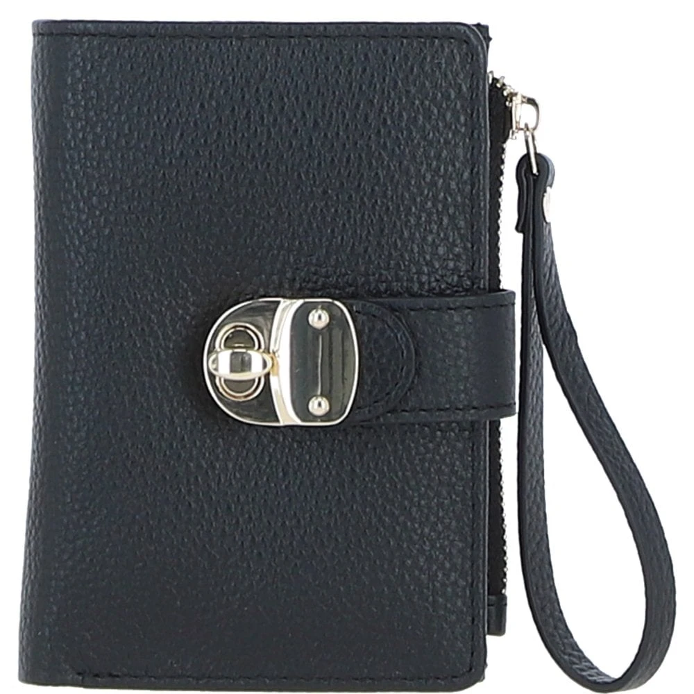 Small Ladies Leather Purse Black: 32047