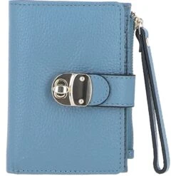 Small Ladies Leather Purse Denim: 32047