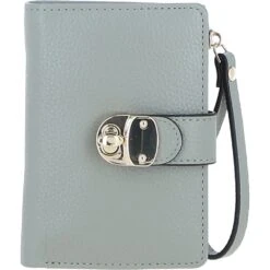 Small Ladies Leather Purse Sage: 32047