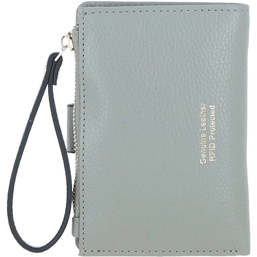 Small Ladies Leather Purse Sage: 32047 - Image 4