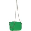 Small Quilted Leather Shoulder Chain Bag Green