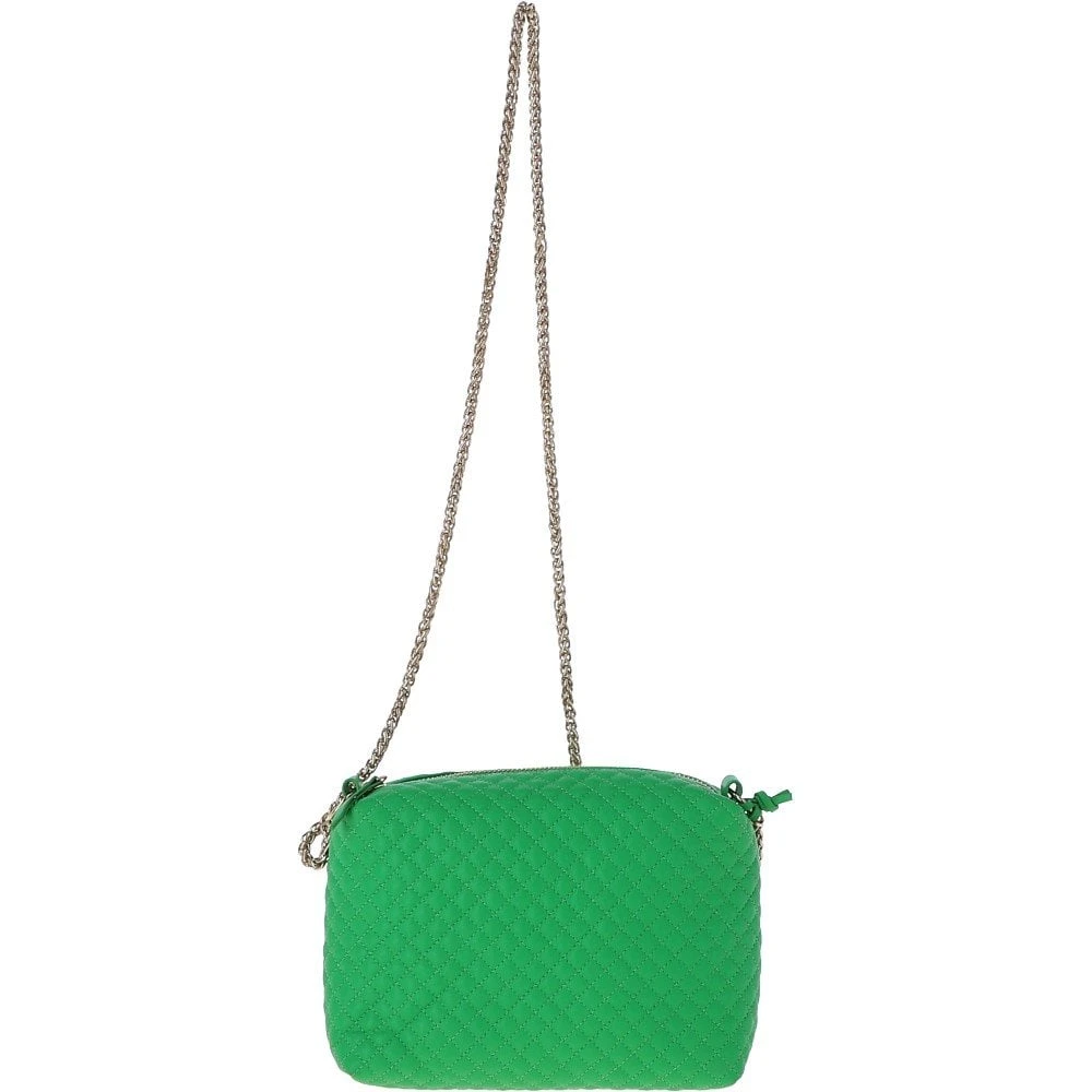 Small Quilted Leather Shoulder Chain Bag Green - Image 3