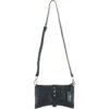 Stylish Leather Crossbody Bag Black: 64179