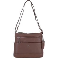 Stylish Shoulder Bag Cognac: Derby