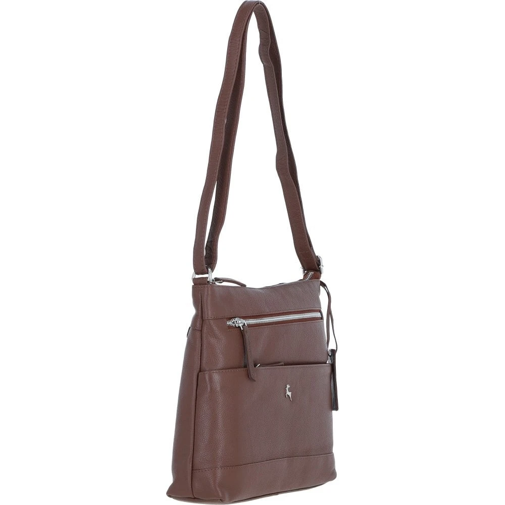 Stylish Shoulder Bag Cognac: Derby - Image 4
