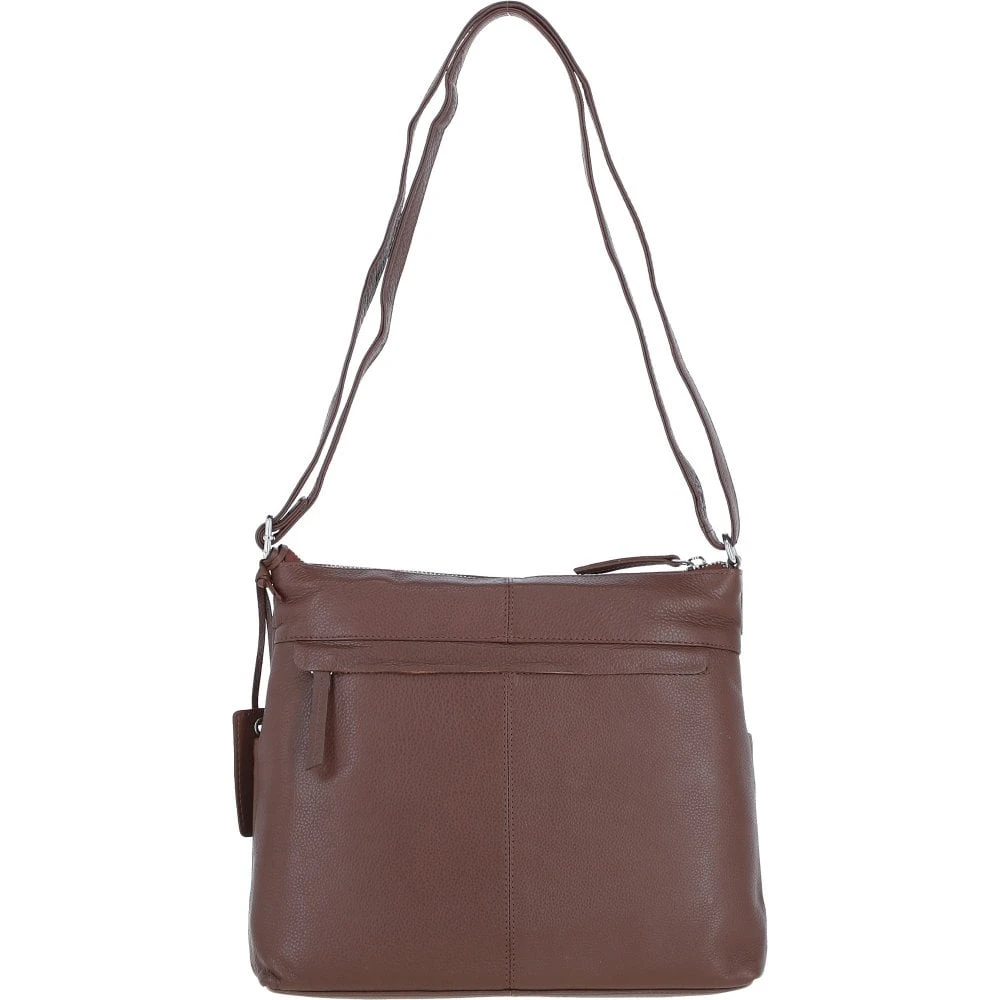 Stylish Shoulder Bag Cognac: Derby - Image 3