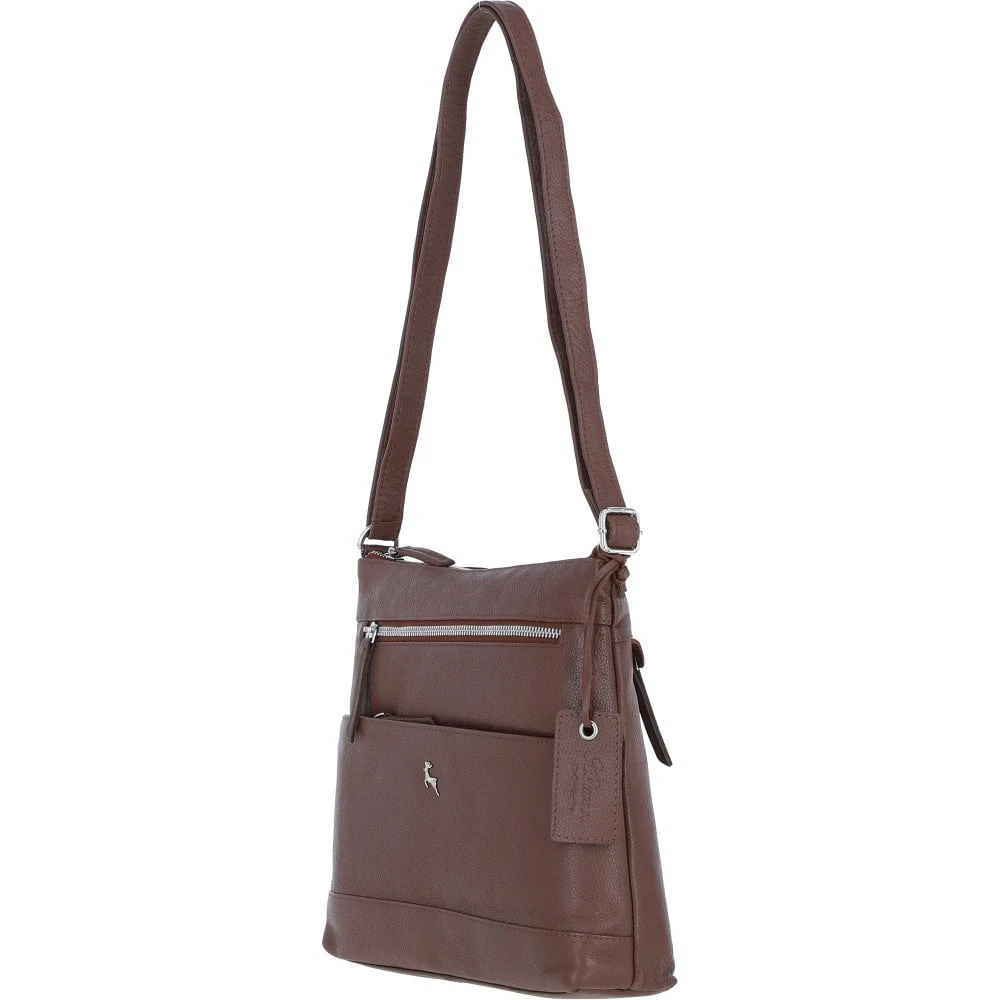 Stylish Shoulder Bag Cognac: Derby - Image 2