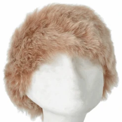 Toscana Sheepskin Leather Headband Camel/brissa : Kinona