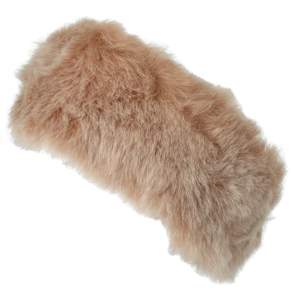 Toscana Sheepskin Leather Headband Camel/brissa : Kinona - Image 2