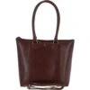 Vegetable Tanned Large Leather Bag Chestnut: V-29