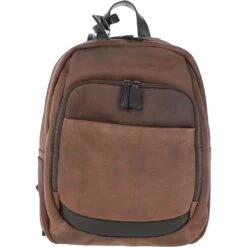 Vegetable Tanned Leather Backpack Oily Brown : 11319