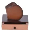 Vegetable Tanned Leather Classic Coin Bank Wallet Tan : 1995