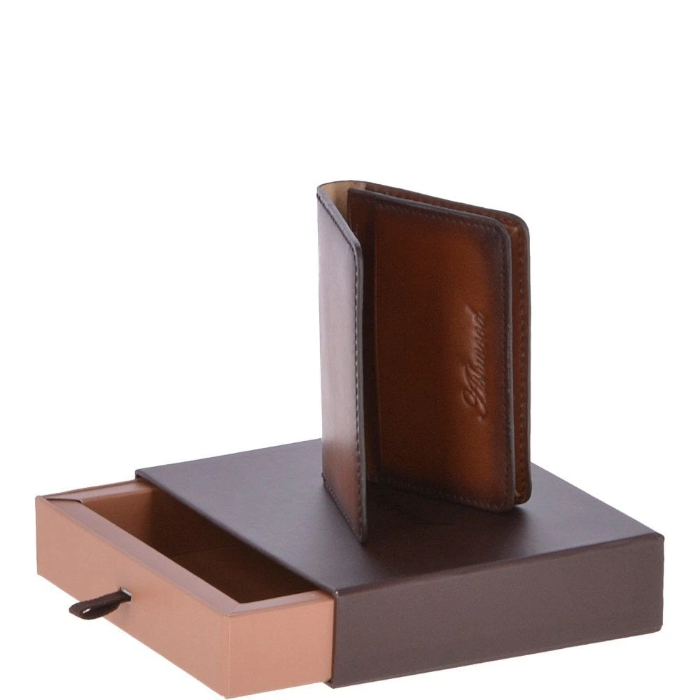 Vegetable Tanned Leather Classic Multi Card Holder Wallet Tan : 1992 - Image 2