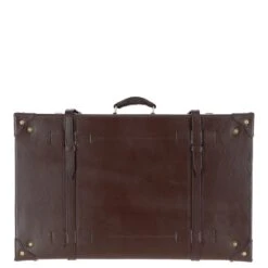 Vintage Leather Trunk Brown: VIN-22