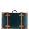Vintage Leather Trunk Green: VIN-22