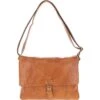 Waxy Leather Messenger Bag Tan: David