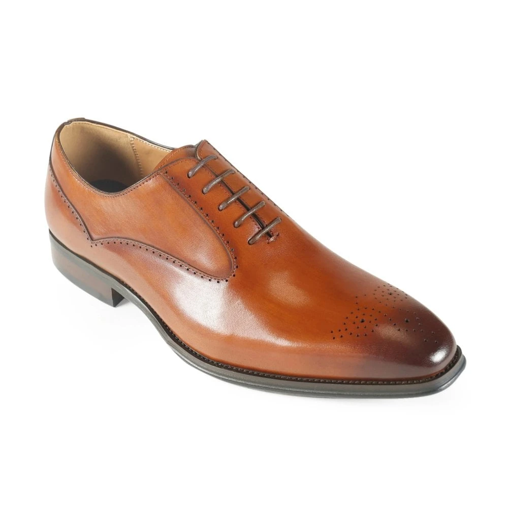 Classic Leather Men's Oxford Shoe Tan: LC RICARDO