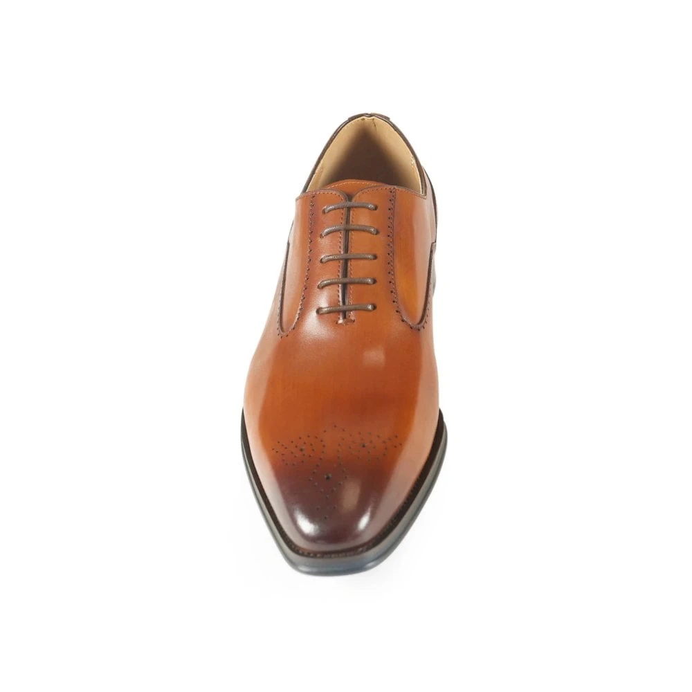 Classic Leather Men's Oxford Shoe Tan: LC RICARDO - Image 3