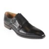 Men's Monk Strap Shoes Black: LC LOMBARDY