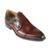 Men's Monk Strap Shoes Brown: LC LOMBARDY