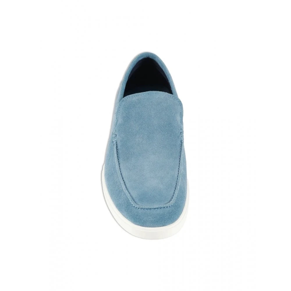 Men's Suede Versatile Loafer Light Blue: LC SAVONA - Image 3