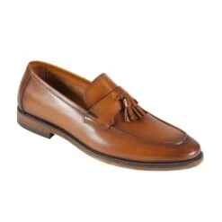 Men's Tassel Loafer Shoe Tan: LC PARMA