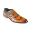 Men's Two Tone Leather Brogue's Tan/Navy: LC WEBSTER