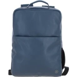 Leather Men's Backpack Navy: 64408
