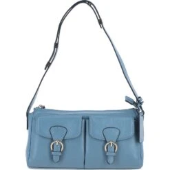 Chic And Stylish Shoulder Bag With Adjustable Strap Denim: 64416