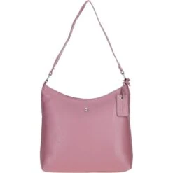 Chic Leather Shoulder Bag & Secure Zip Closure Cameo Rose: Antrim