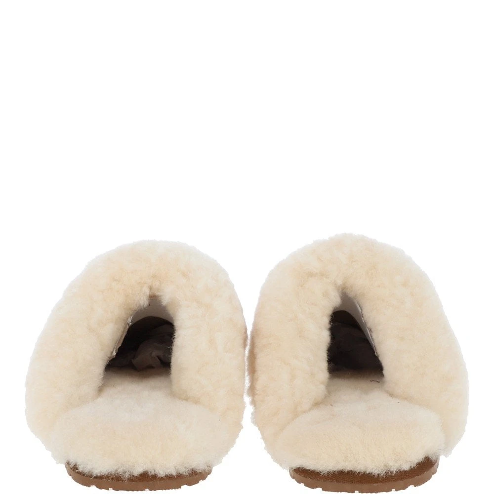 Classic Ladies Suede Sheepskin Slippers Chestnut - Image 2