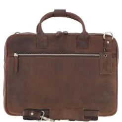 Classic Leather Laptop Bag Brown: Q-44