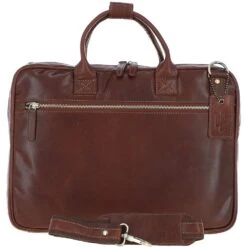 Classic Leather Laptop Bag Chestnut: Q-44
