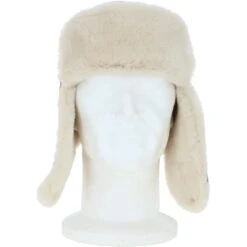 Classic Russian Style Sheepskin Hat Brown/white: Vladimir