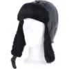 Classic Sheepskin Leather Pilot Hat Black : Belmont
