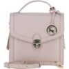 Compact Handbag With Detachable Crossbody Strap Beige: Y-54