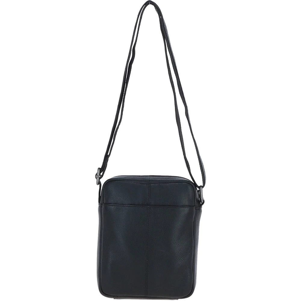 Compact Travel Messenger Bag With Multiple Zip Pockets And Adjustable Strap Black: MADRID - Image 4