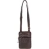 Elegant Leather Crossbody Bag Brandy: G-11