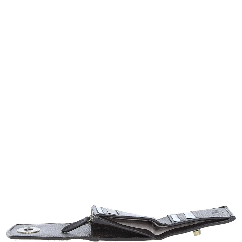 Elegant Leather X Harris Tweed Trifold Twist-Lock Purse Brown/Mcload: TW-10-01-BM - Image 5