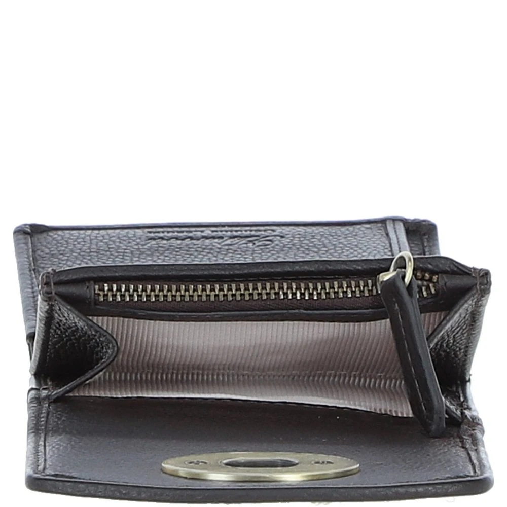 Elegant Leather X Harris Tweed Trifold Twist-Lock Purse Brown/Mcload: TW-10-01-BM - Image 7