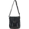 Elegant Leather Messenger Bag With Adjustable Strap Black: TL-003