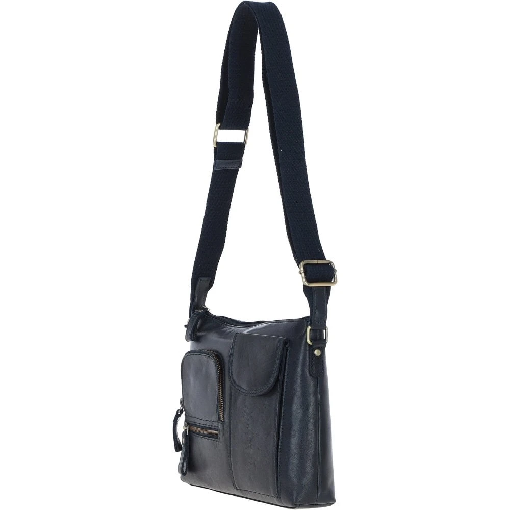Exquisite Leather Cross Body Bag For Women Navy: G-17 - Image 2