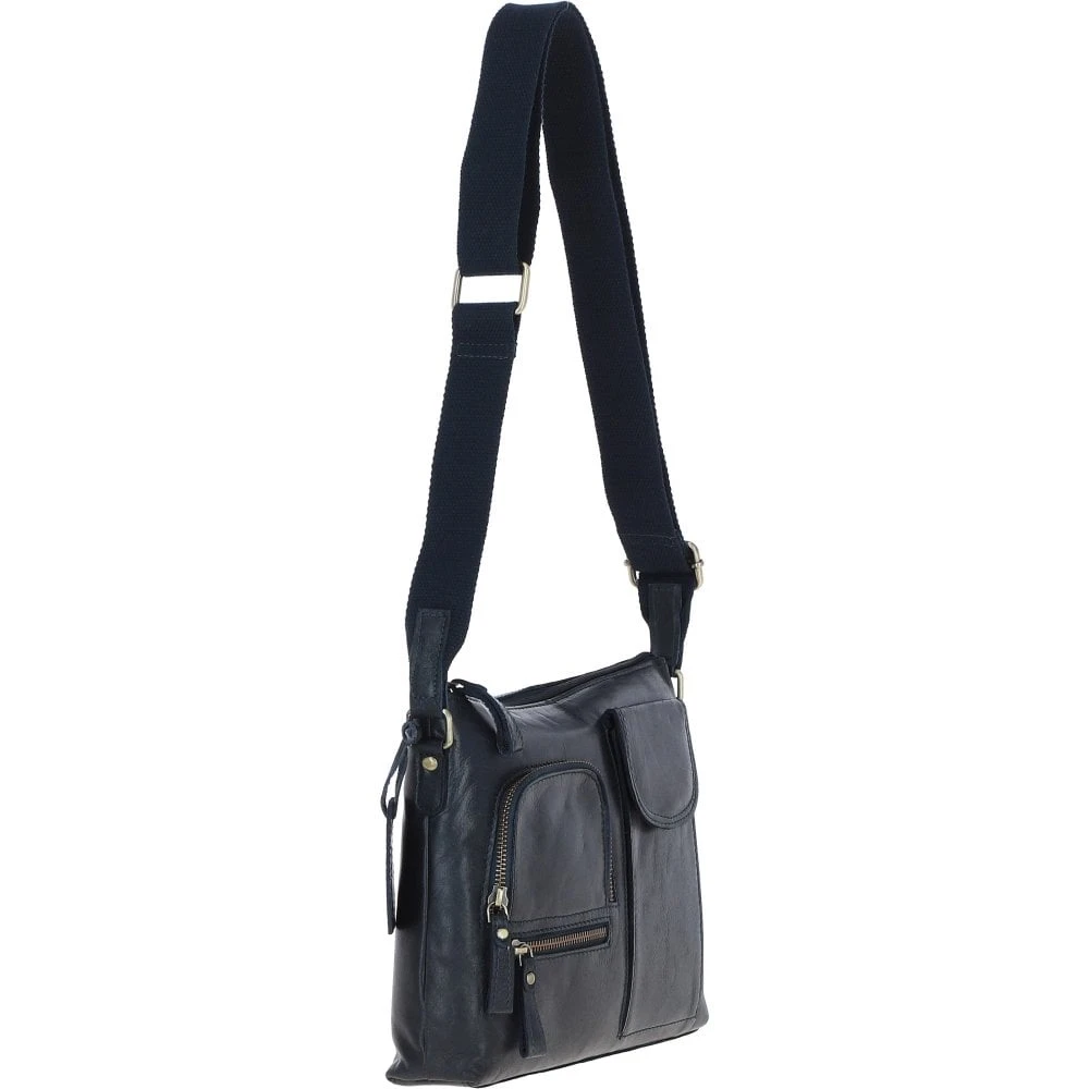 Exquisite Leather Cross Body Bag For Women Navy: G-17 - Image 4